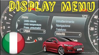 How to addchange language menu display from English to Italian Italiano Ford Mondeo mk5 Smax [upl. by Ert]