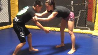 Cat Zingano demonstrates a few takedowns with Sai Michael Xiong [upl. by Karr]