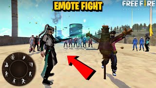 Free fire New Evo Emote Fight On Factory Roof  Emote Challenge in ff [upl. by Yrelav]