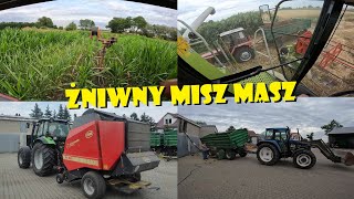 PIERWSZE PRASOWANIE SŁOMY🌾ŻNIWNY MISZ MASZ😃Agro Dniówka 348 [upl. by Bahe]