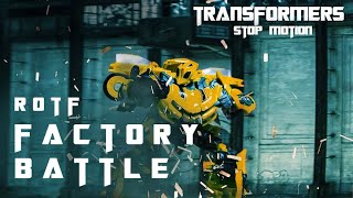 Transformers factory battle stop motion [upl. by Auohp]