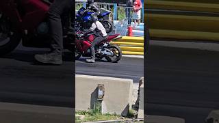 Honda CBR600RR VS Yamaha R1 1000 quartermile youtube shortvideo shorts viralvideo youtubeshorts [upl. by Riesman]