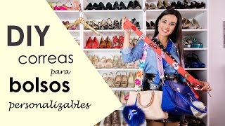 DIY Cómo hacer correas para bolsos personalizables [upl. by Eerok]