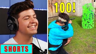 PRESTON Fires 100 Paintballs In 10 SECONDS On TIKTOK [upl. by Nosduj]