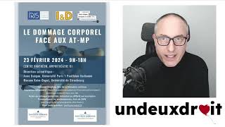 ⚠️Colloque sur lindemnisation du dommage corporel les accidents du travail et les maladies pros⚠️ [upl. by Artekal237]