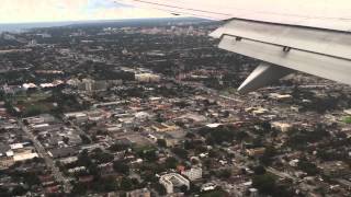 American Airlines Flight 1412 from Dallas to Miama Landing  07242015 [upl. by Cantu]