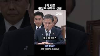 이럴 거면 접어라 통일부 유튜브 5억 [upl. by Juley]