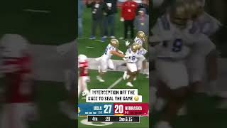 This WILD pick concluded UCLA’s upset of Nebraska 👀 [upl. by Stempien]