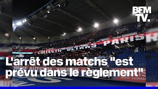 Bruno Retailleau se dit favorable à larrêt des matchs en cas de chants homophobes [upl. by Polloch492]