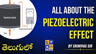 All about the Piezoelectric effect  Explained in Telugu by Srinivas Sir  SnT  UPSC [upl. by Ear]