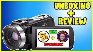 Unboxing Overview Video Camera Camcorder Full HD 24 MP Night Vision Vlogging Recorder 30 Inch IPS [upl. by Kilbride]