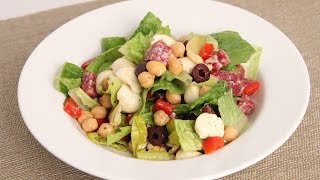 Antipasto Chopped Salad Recipe  Laura Vitale  Laura in the Kitchen Episode 866 [upl. by Anoblav]