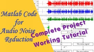 Audio Noise Reduction Using Wavelet Transform Matlab Project with Code [upl. by Haase]