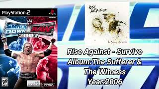 WWE Smackdown VS Raw 2007 SoundtrackRise Against  quotSurvivequot [upl. by Hun901]