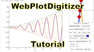 WebPlotDigitizer Tutorial 36 Watch at 720p [upl. by Leunamnauj]