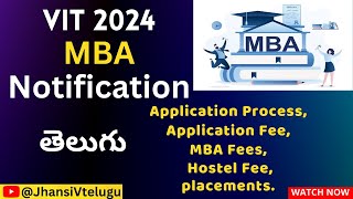 VIT MBA 202425 Application Process  MBA fees  Hostel Fee  placements  Application fee [upl. by Champaigne109]