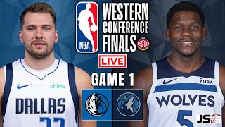 Mavericks vs Timberwolves Game 1  NBA Live Scoreboard [upl. by Eadwine396]