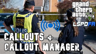 HUR DU FÅR NYA LARM TILL LSPDFR I GTA 5 CALLOUTS  CALLOUT MANAGER [upl. by Renick]