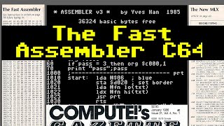 Learn C64 Assembly Language using the Fast Assembler typein program from COMPUTEs GAZETTE 1986 [upl. by Asila]