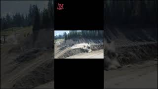 Removing rock to expand the parking lot at a PNW ski resort to add 350 more parking spaces [upl. by Ardnoyek]