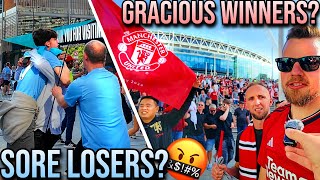 United Fans REACT to FA Cup Final WIN 🏆 quotTEN HAG INquot 🤔 Man United 21 Man City [upl. by Ashwin940]