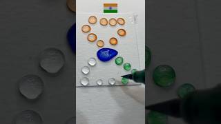 dian🇮🇳Flower🌼india flag colour mixing art satisfying youtubeshorts viralshorts colors flag [upl. by Malchy]