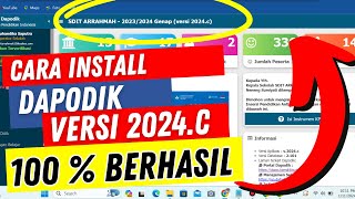 Cara Instal Dapodik 2024 C  Mudah [upl. by Urias]