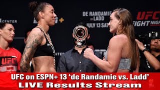 LIVE UFC on ESPN 13 Germaine de Randamie vs Aspen Ladd RadioStyle PlayByPlay Stream [upl. by Ubana502]