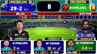 Sri Lanka vs New Zealand 1st T20 Live Scores  SL vs NZ 1st T20 Live Scores amp Commentary [upl. by Alomeda]