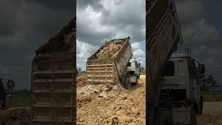 Epic Short truck unloading excavator heavyequipment machinery heavymachinery [upl. by Ludlew]