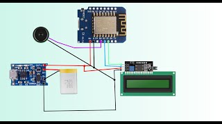 Wemos d1 mini LCD 1602 i2c DIY умные часы  оповещатель [upl. by Ettena]