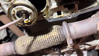 Vauxhall crossland x 12 wet timing belt particals cloged oil pump stainer [upl. by Iorgo809]