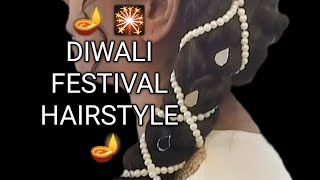 🎇Diwali Festival Hairstyle 🎇Festival Hairstyle ✨Hairstyle Tutorial ✨SEEMA KANPUR HAIRSTYLE [upl. by Aihsel]