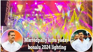 Marredpally kittu yadav anna Bonalu 2024  lighting serial lighting 2024  youth dance  kittu anna [upl. by Laurie]