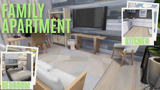 Three bedroom apartment The Sims 4 speed build [upl. by Calandra]