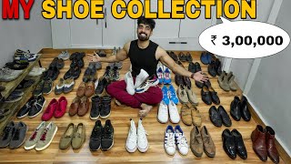 MY SHOE COLLECTION WORTH ₹ 300000 VLOG SHOE ESSENTIALS INDIAN VLOGGER  SNEAKERS  THEFORMALEDIT [upl. by Yde]