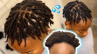 How to Comb🧬Coils🧬SHORT 4c Men hairStarter LOCs 🔥🔥 [upl. by Nicks337]