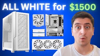 Best White PC Build For Gaming 7800x3d 7800XT 32 RAM amp MORE [upl. by Notsew]