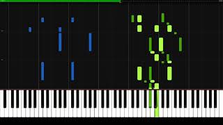 Serenade for Strings Op 22 Tempo di Valse  Dvořák  Piano Tutorial  Synthesia  How to play [upl. by Cousins]