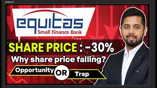 Why Equitas Small Finance is down 30  Opportunity to add or more pain ahead in equitas [upl. by Fried]