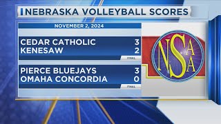 Nebraska Volleyball Scores [upl. by Yetty299]