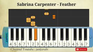 Sabrina Carpenter  Feather  tutorial melodica [upl. by Hitchcock]