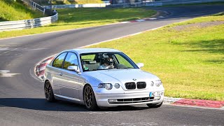 BMW E46 325ti compact Nordschleife Touristenfahrten GHDD 04102024  Lap w 116i tracktool infront [upl. by Simons612]