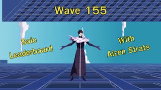 Solo Wave 155 With Aizen All Star Tower Defense [upl. by Adikram46]