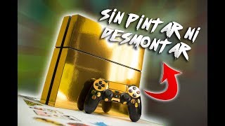 CÓMO PERSONALIZAR TU PS4 SIN PINTARLA Y SIN RIESGO DE ROMPERLA [upl. by Shugart664]