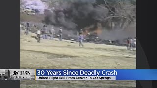 Crash Of United Airlines Flight 585 In Colorado Springs Remembered 30 Years Later [upl. by Nolak12]