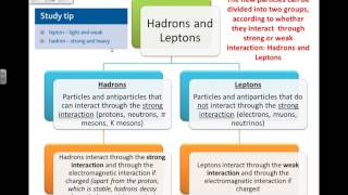 Classifying Particles and Antiparticles Hadrons Leptons Baryons Mesons Particle Physics 8 [upl. by Bowe208]