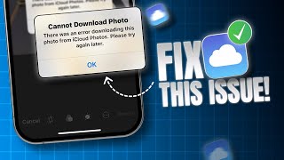 How to Fix Cannot Download Photo From iCloud Photo Library Error on iPhone [upl. by Henden]