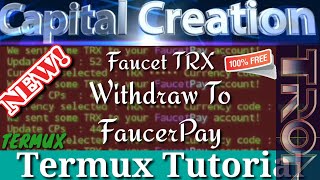 Termux Tutorial  Multi Coin Faucet  Instent Withdraw To FaucetPay [upl. by Annaesor445]