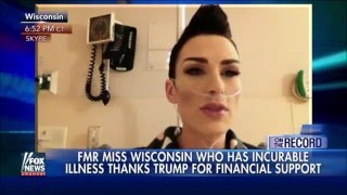 Trump EMOTIONAL Moment With Miss Wisconsin 2005 Melissa Young struggles with an incurable disease [upl. by Aynotel511]